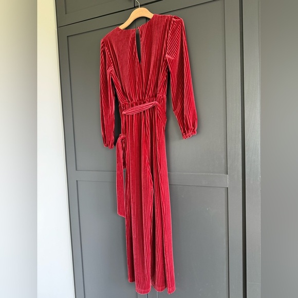 Anthropologie Ali & Jay Velvet Cord Jumpsuit Red • S - Picture 6 of 8